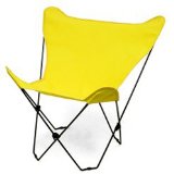 yellow butterfly chair